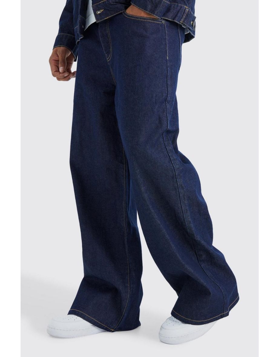 Extreme Baggy Rigid Jeans - indigo