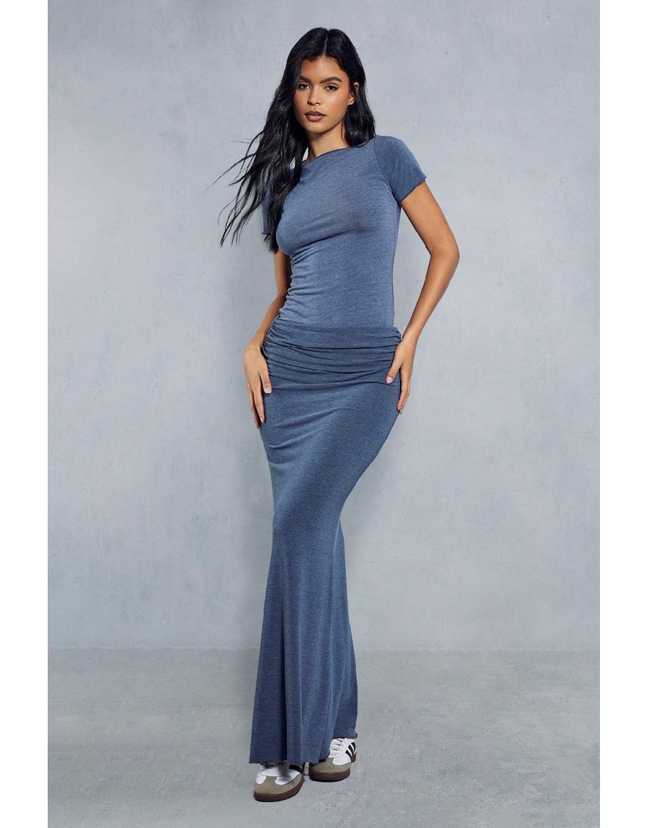 Soft Touch Jersey Top & Folded Waist Maxi Skirt Co-ord