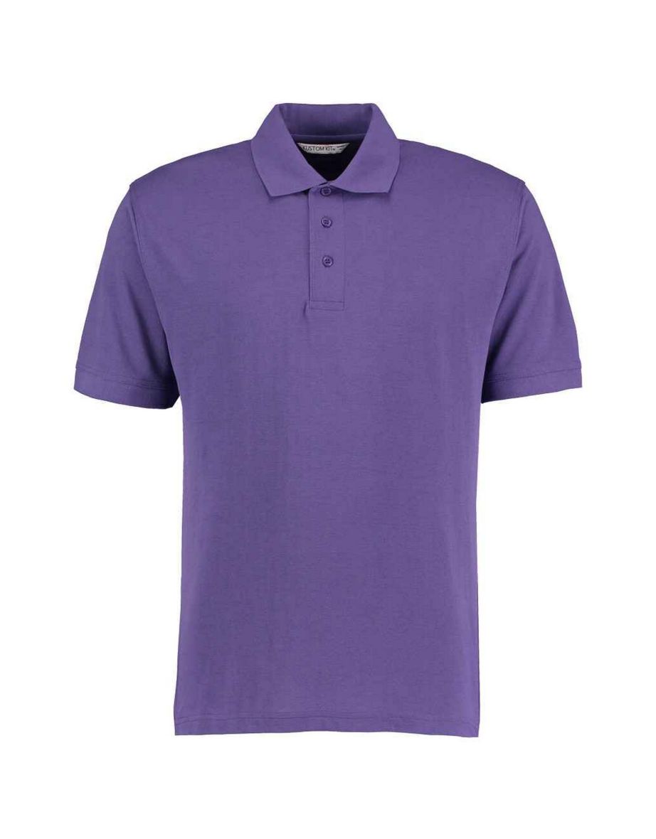 Kustom Kit Mens Klassic Piqué Polo Shirt - Purple