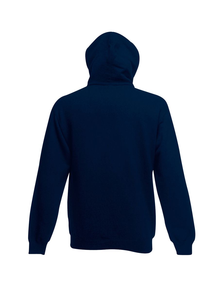 Fruit Of The Loom Mens Zip Through Hooded Sweatshirt / Hoodie - Deep Navy - 1