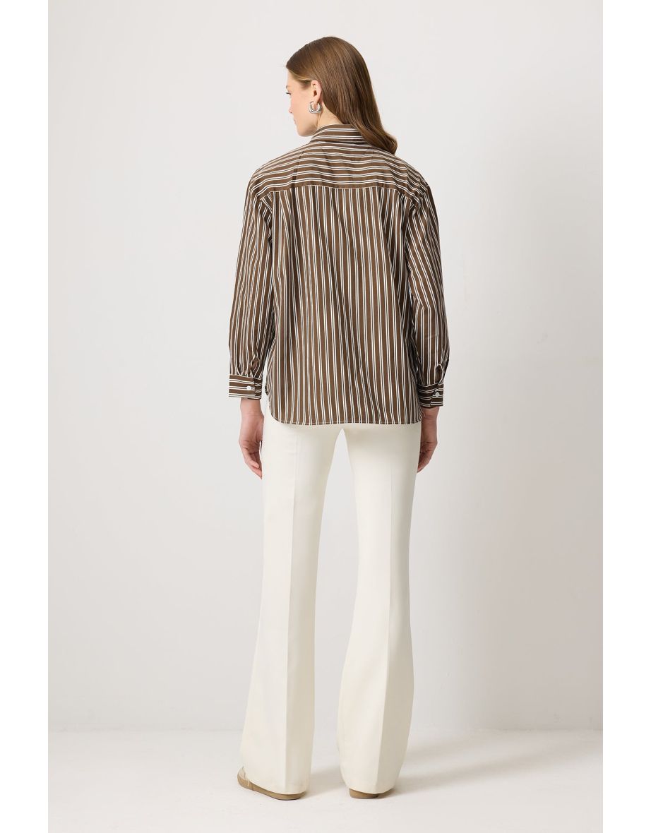 RELAX FIT STRIPED SHIRT - 1