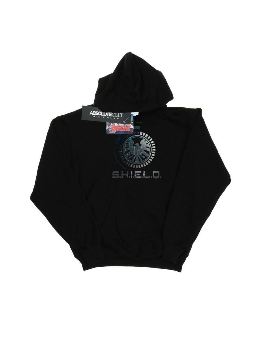 Marvel Boys Agents Of SHIELD Circuits Hoodie - Black - 1
