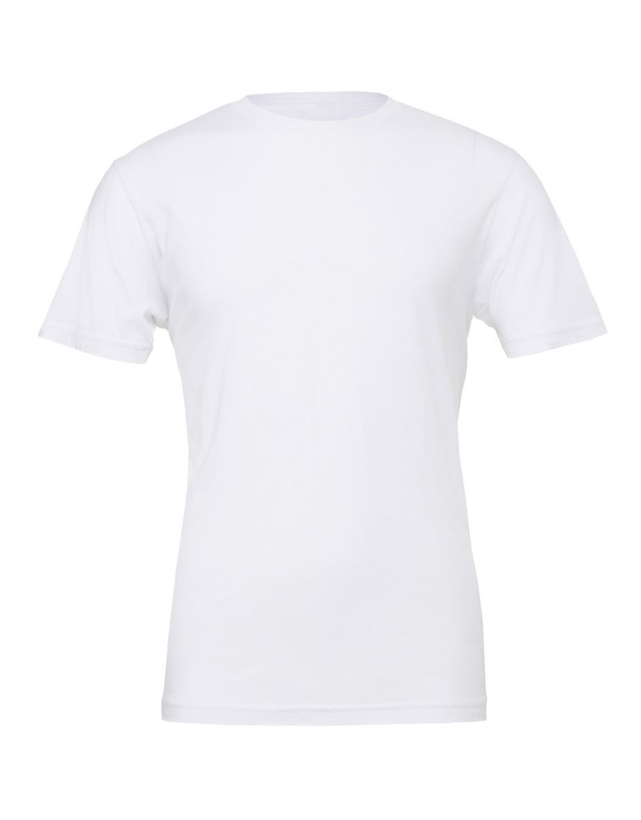 Canvas Unisex Jersey Crew Neck T-Shirt / Mens Short Sleeve T-Shirt - White