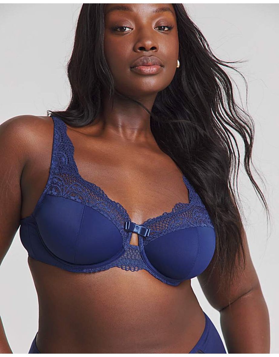 2 Pack Lottie Lace Navy/Blush Bras - 4