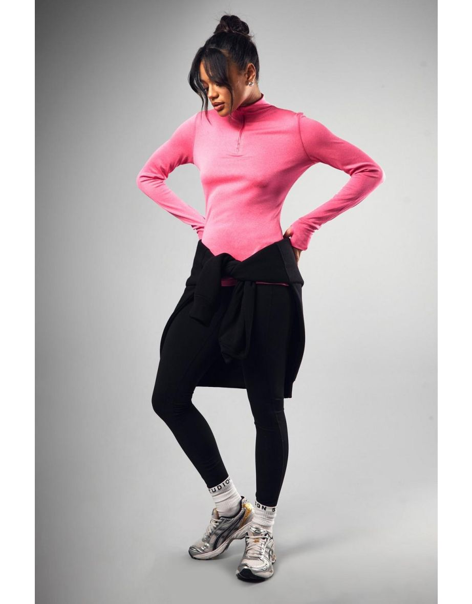 Dsgn Studio Sport Marl Loose Fit Half Zip Lighter Weight Sports Top