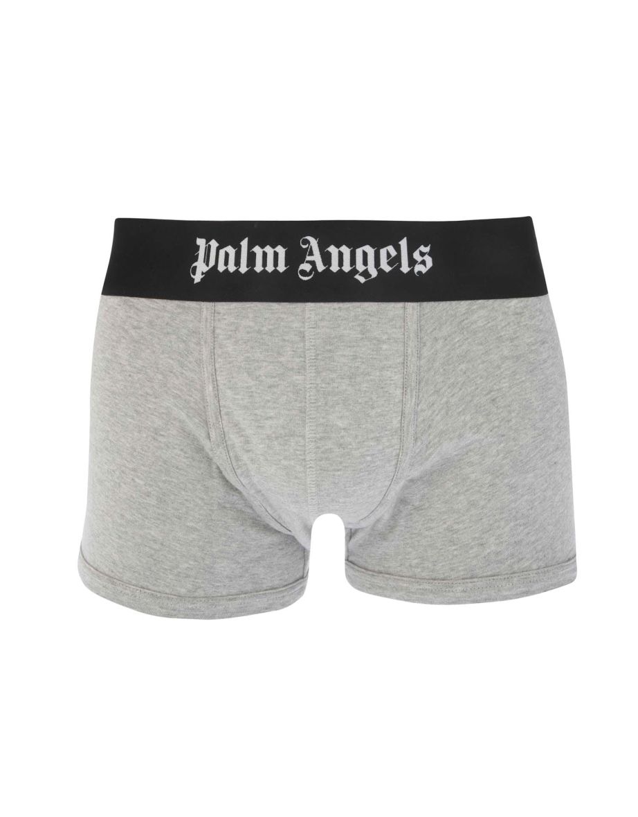 Men's Palm Angels Trunks in Grey - 1
