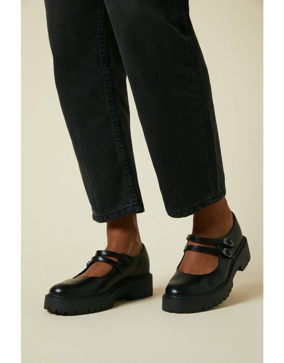 Vada Double Strap Mary Jane Chunky Shoe