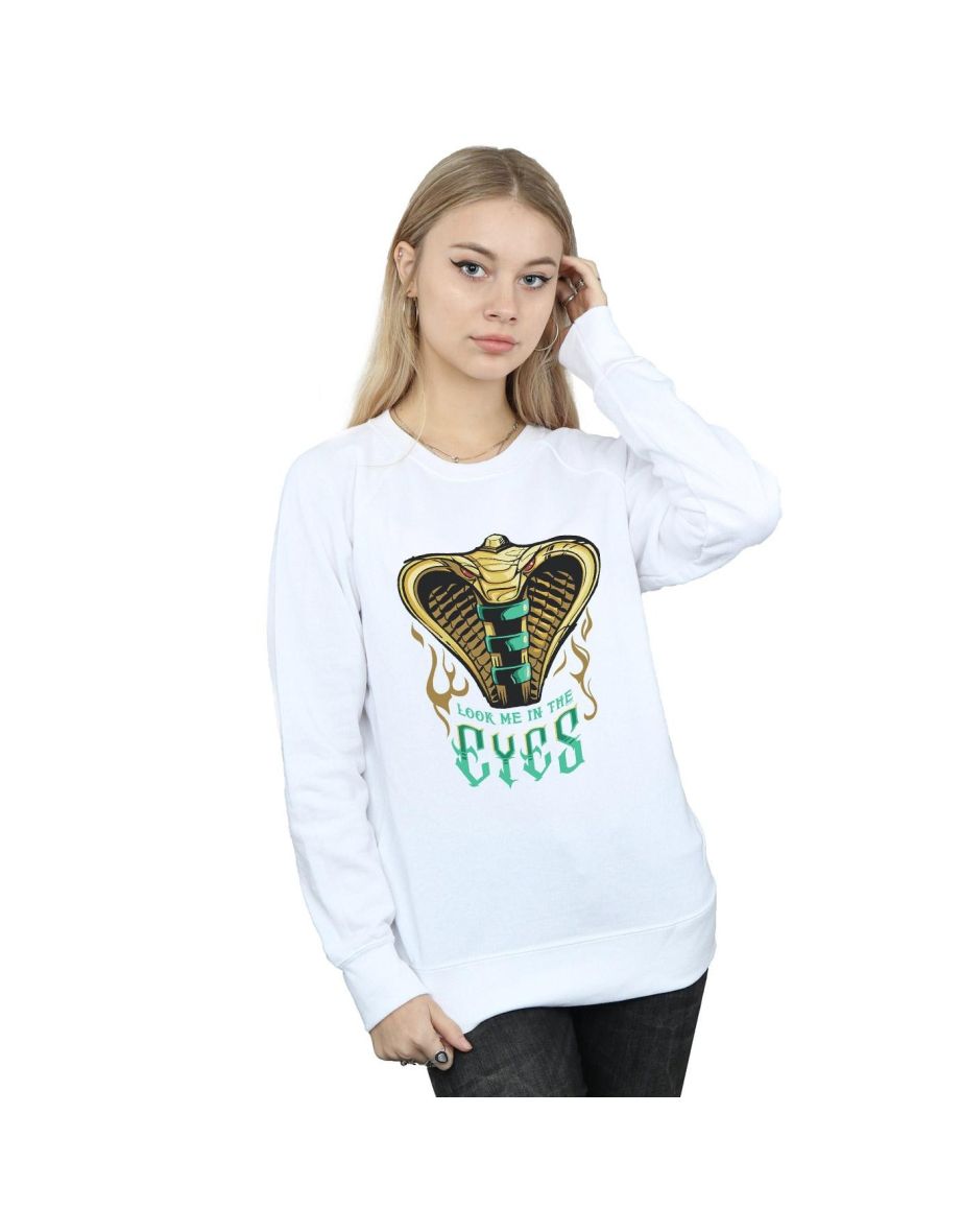 Disney Womens/Ladies Aladdin Movie Jafar Snake Eyes Sweatshirt - White