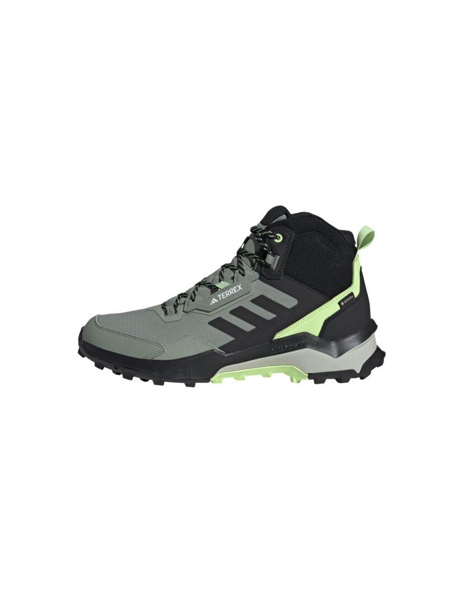 Men's adidas Terrex AX4 Mid Gore-Tex Hiking Shoes in Green - 10