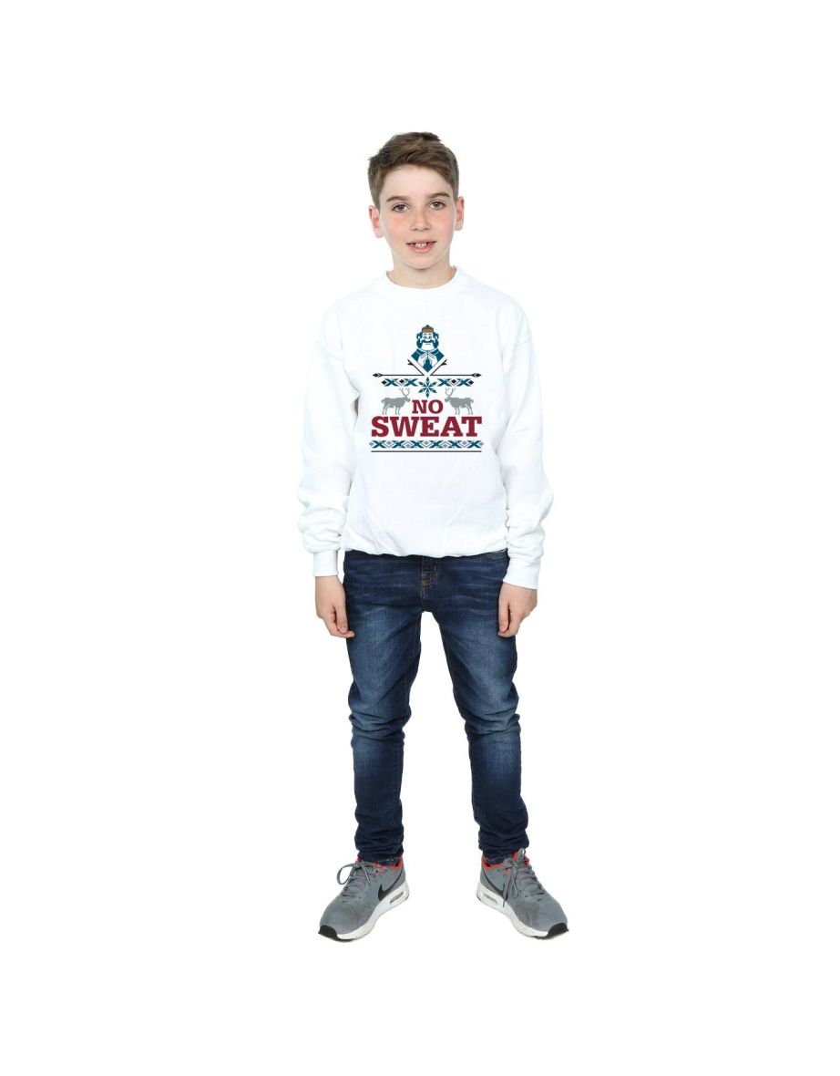 Disney Boys Frozen Oaken No Sweat Sweatshirt - White - 3