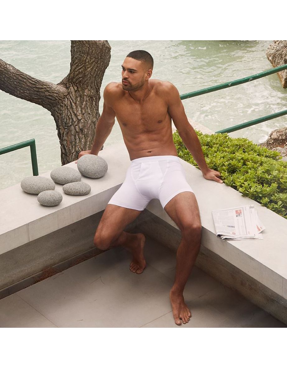 Fruit Of The Loom Mens Classic Boxer Shorts (Pack Of 2) - White - 1
