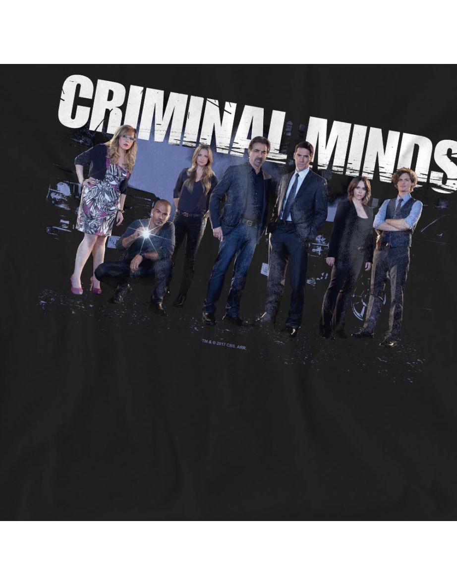 Criminal Minds Unisex Adult Season 10 Cast T-Shirt - Black - 3