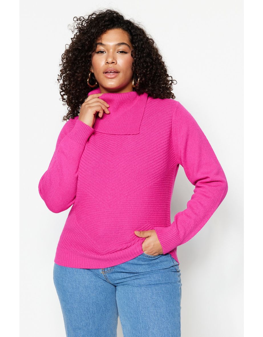 Pink 2024 fitted sweater