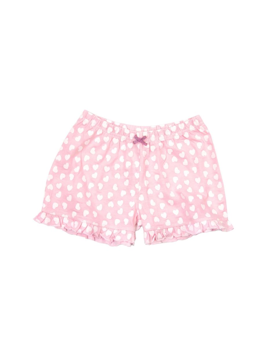 Disney Princess Girls Cotton Short Pyjama Set - Pink - 2
