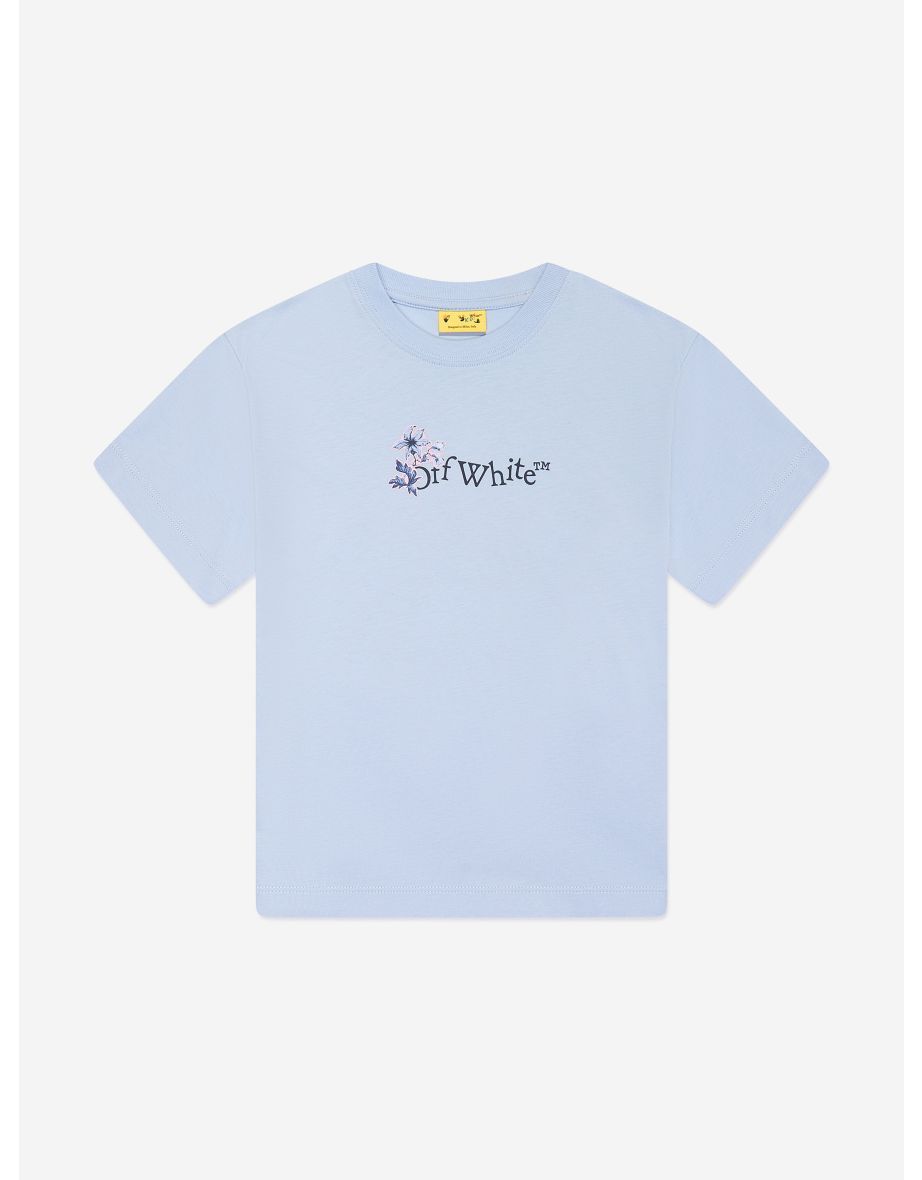 Girls Arrow Flowers T-Shirt in Blue