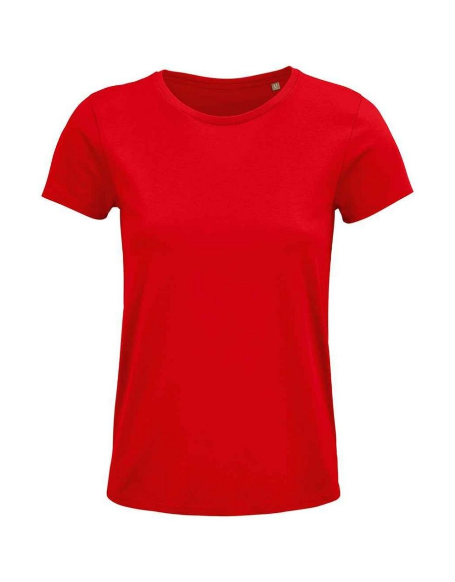 SOLS Womens/Ladies Crusader Organic T-Shirt - Red