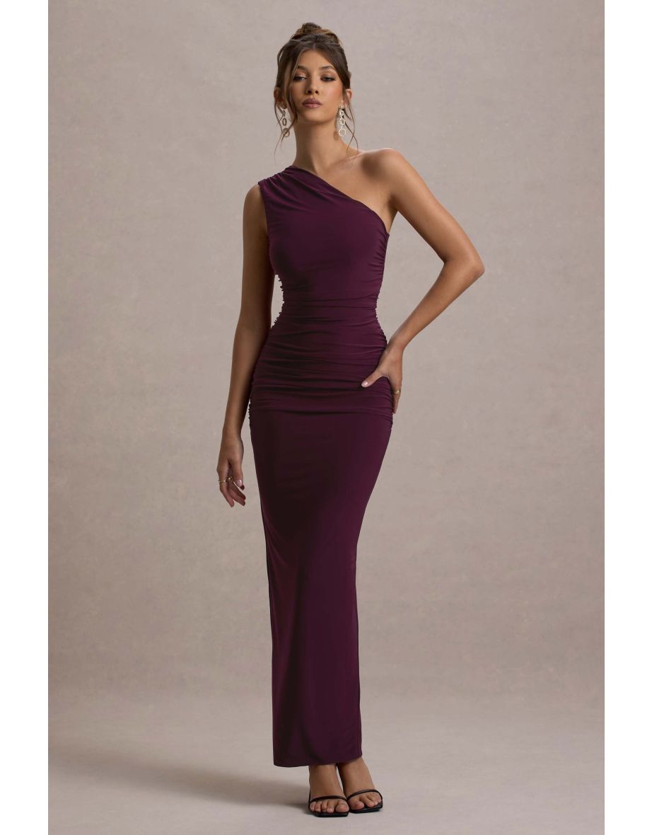 Dalarie | Port One-Shoulder Gathered Maxi Dress