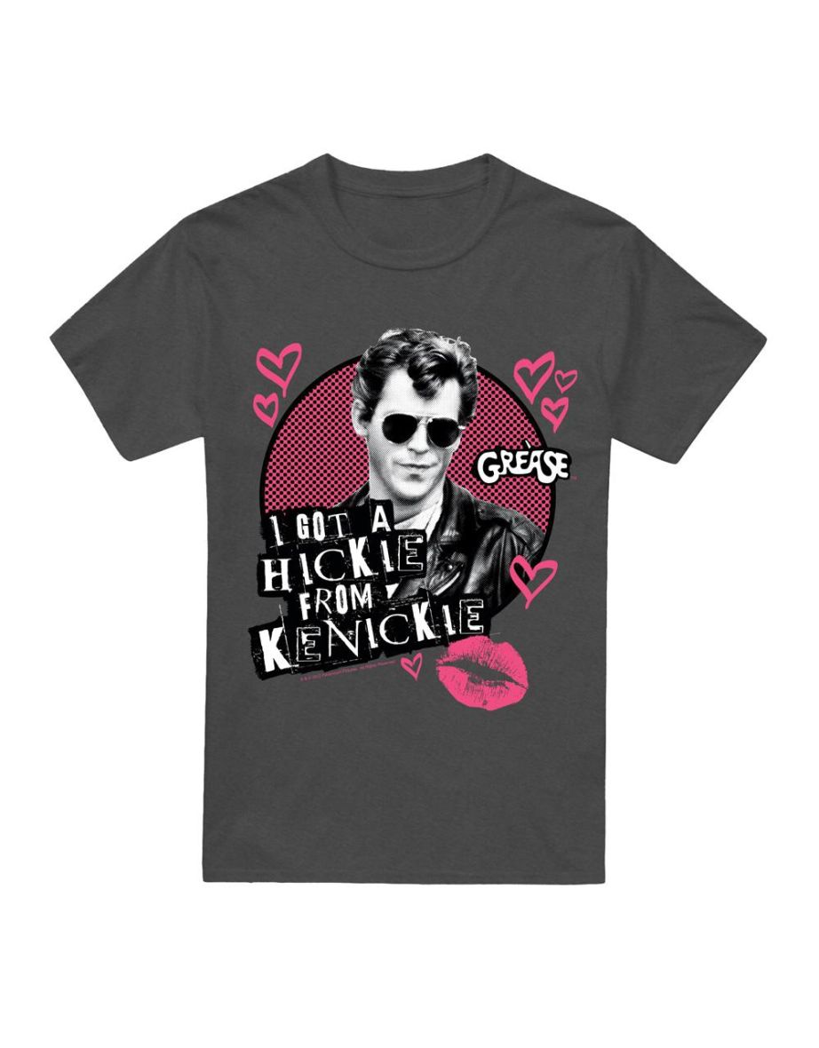 Grease Unisex Adult Kenickie T-Shirt - Charcoal