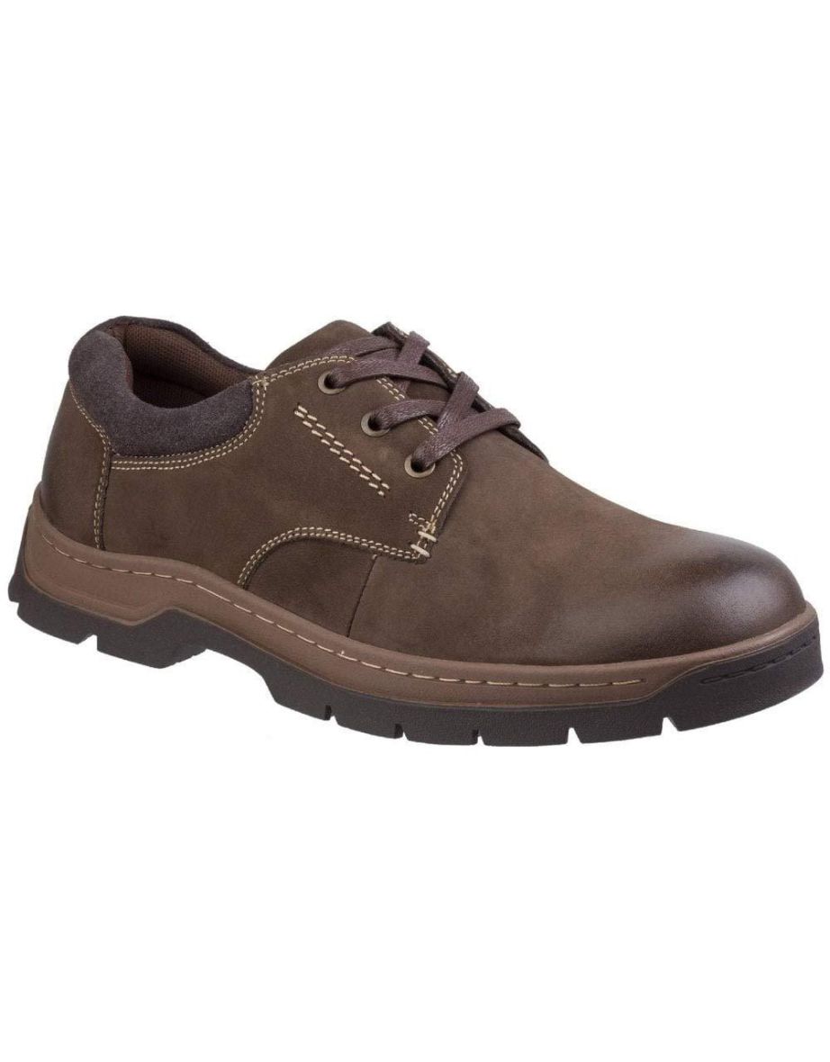 Cotswold Men Thickwood Lace Up Nubuck Leather Casual Shoe - Brown