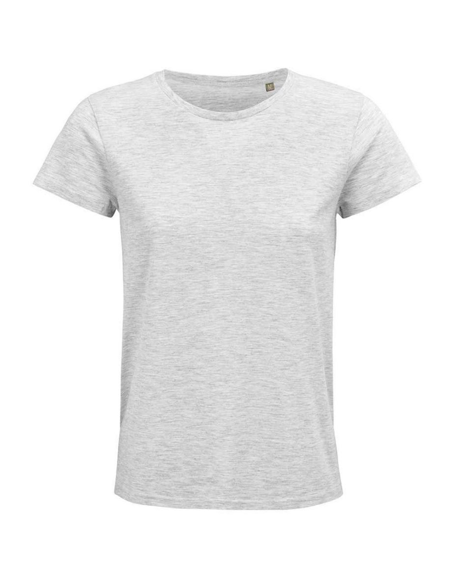 SOLS Womens/Ladies Crusader Organic T-Shirt - Ash