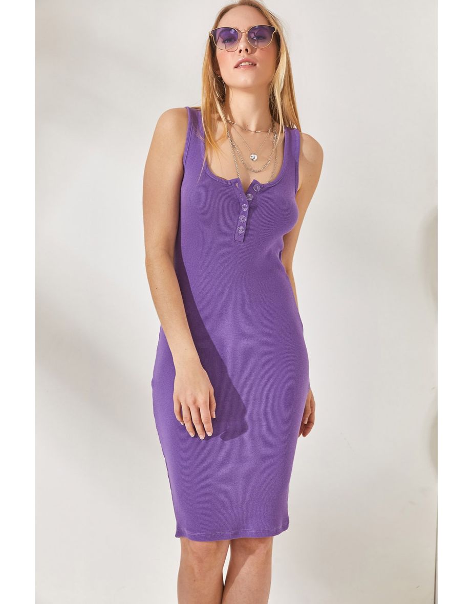 Dress - Purple - Bodycon