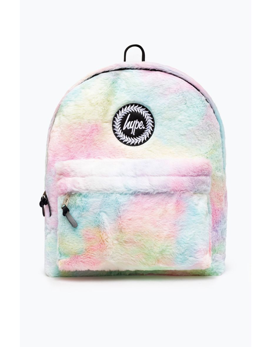 Shop HYPE PASTEL RAINBOW FUR BACKPACK Online in Qatar VogaCloset