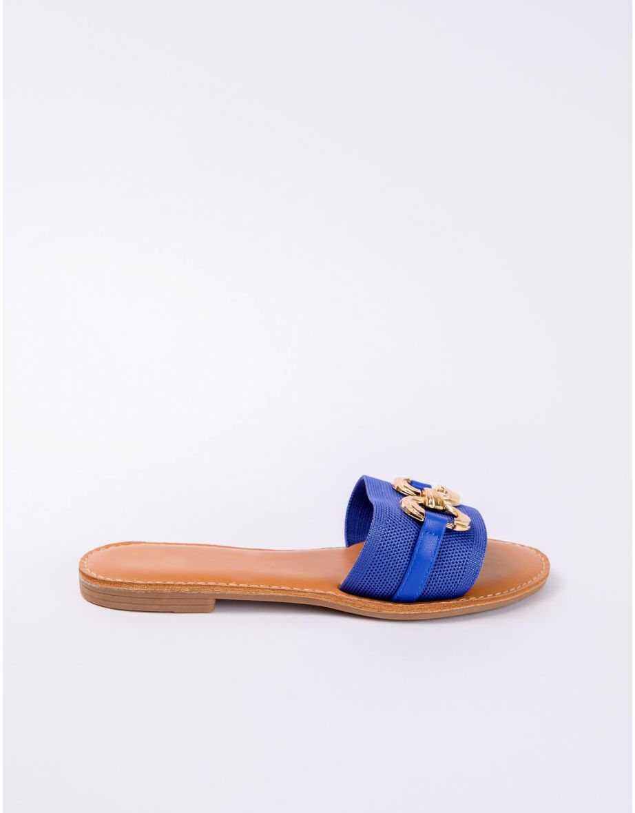 O Ring Metal Detail Stretch Sandal - 3