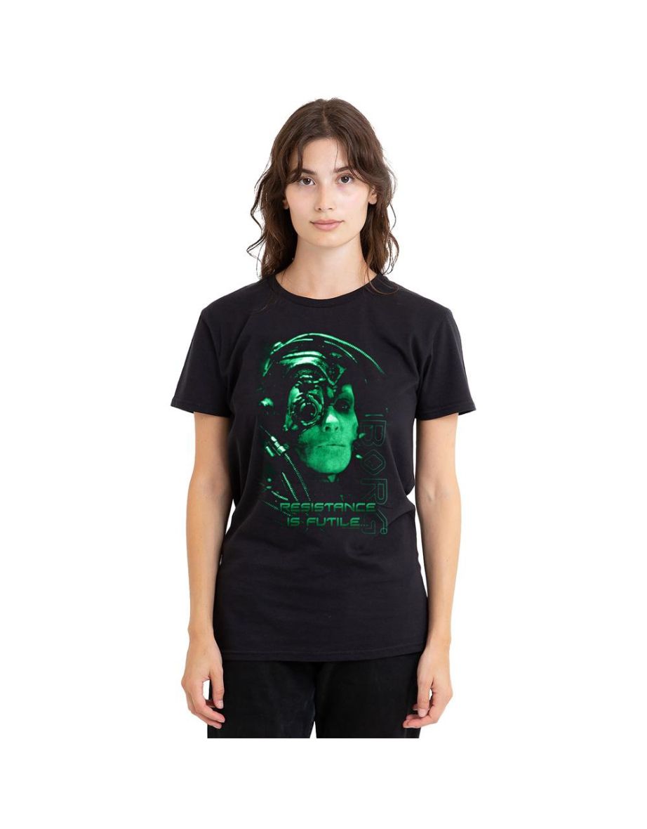 Star Trek Unisex Adult Resistance is Futile T-Shirt - Black