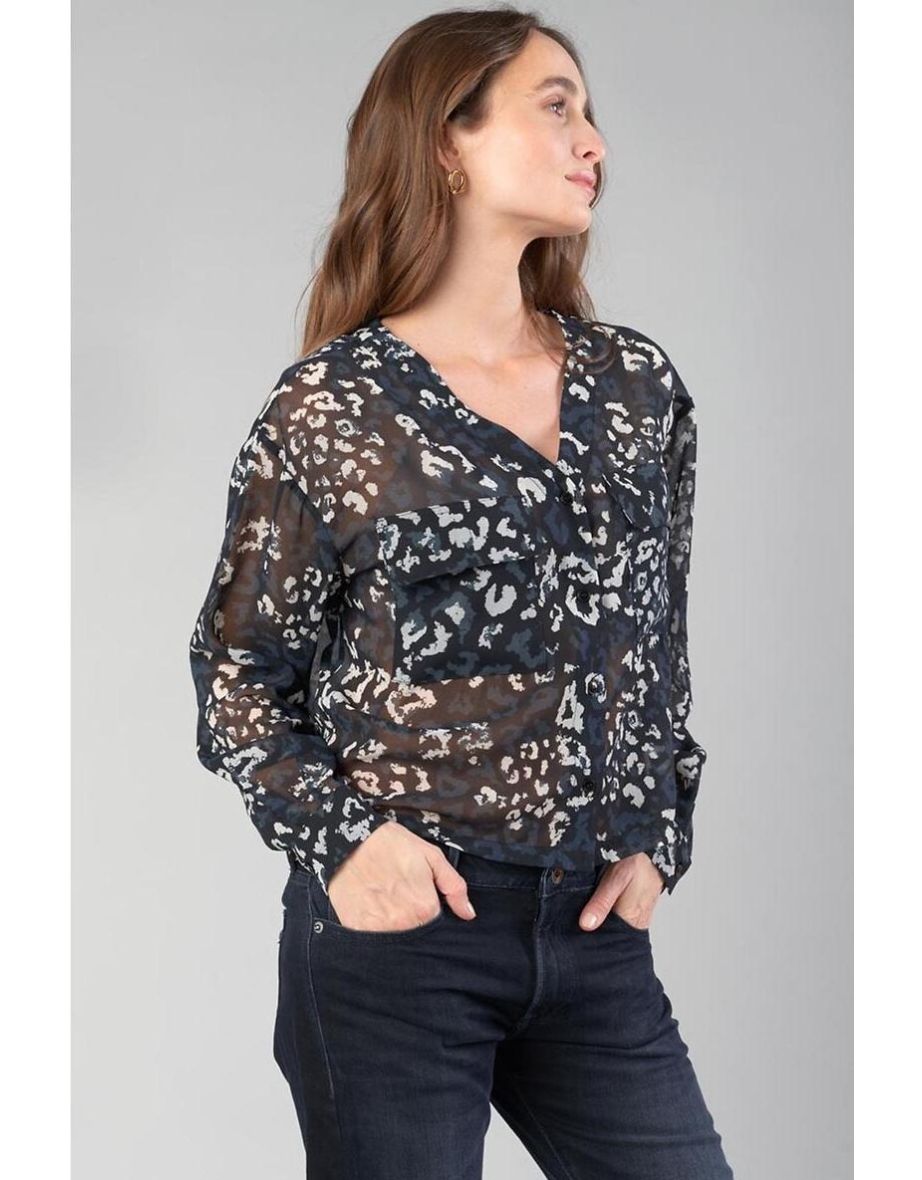 Printed Draping Blouse