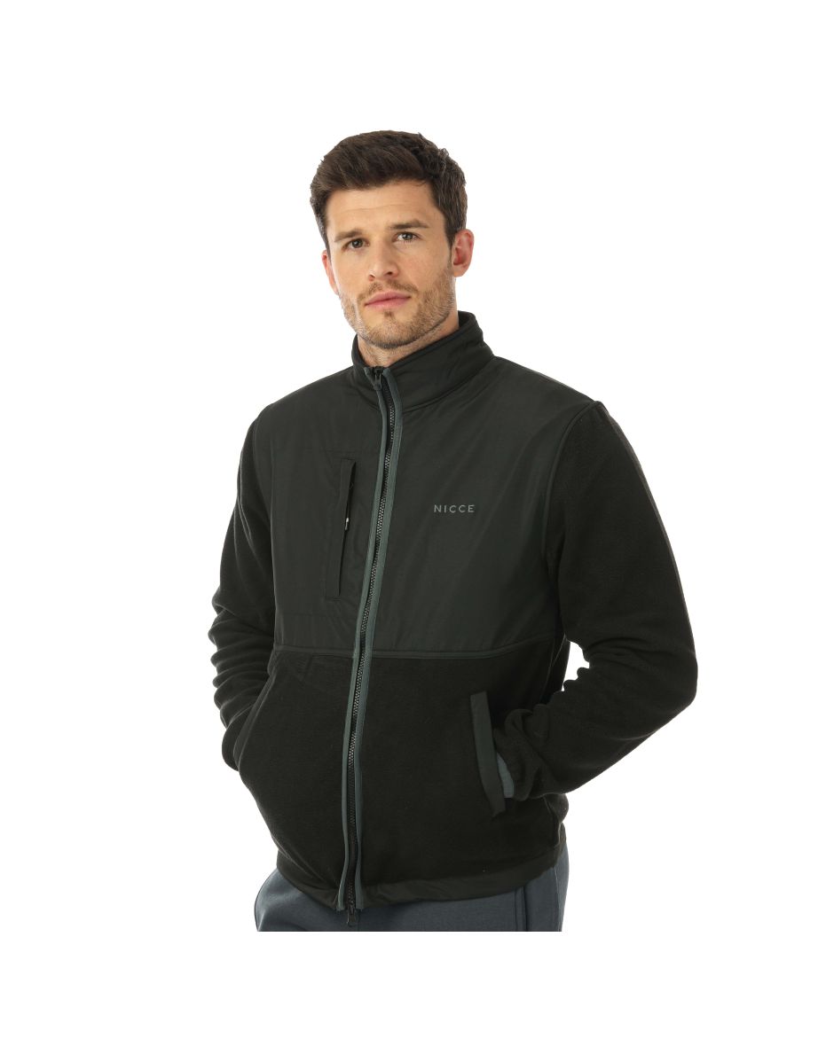 Shop Men s NICCE Wespoint Zip Fleece Jacket in Black Online in Oman VogaCloset