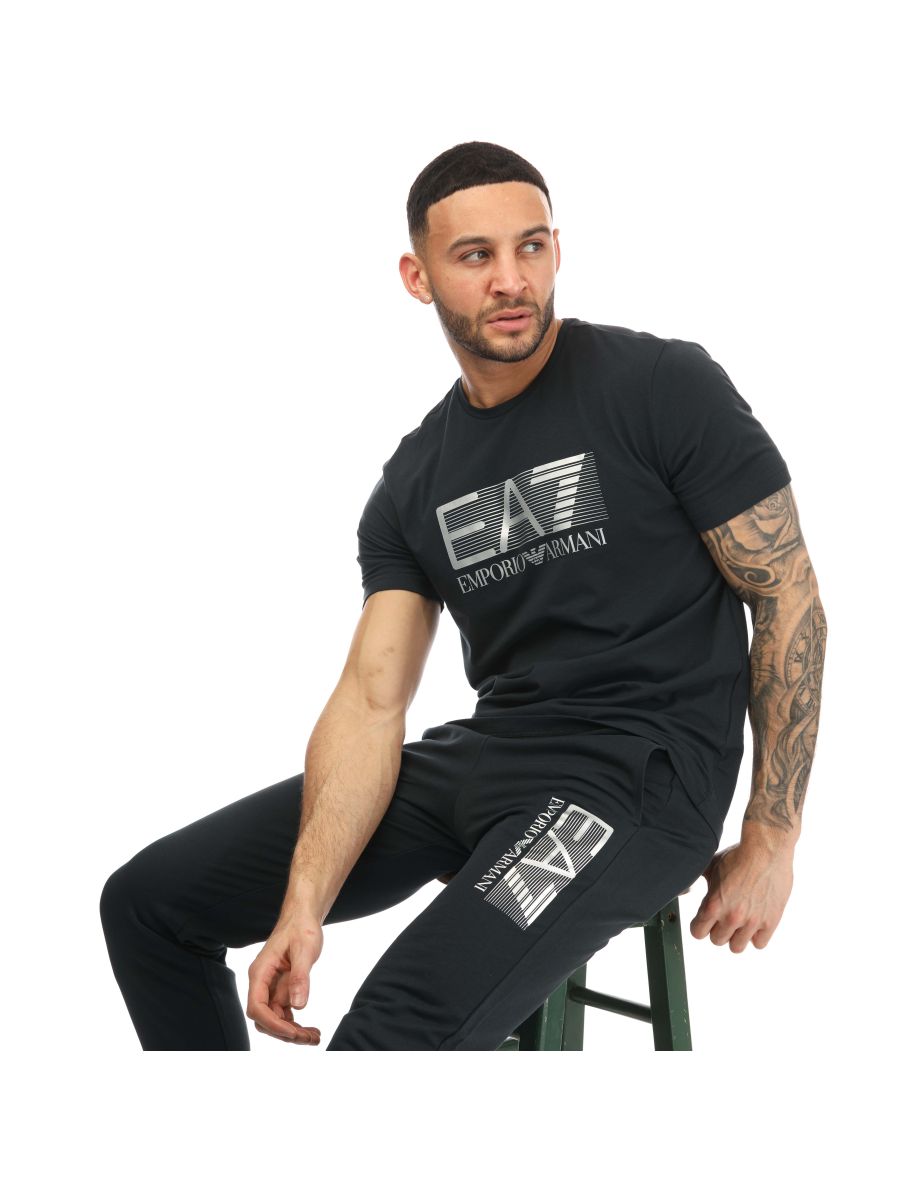Men's Emporio Armani EA7 T-Shirt in Blue - 3