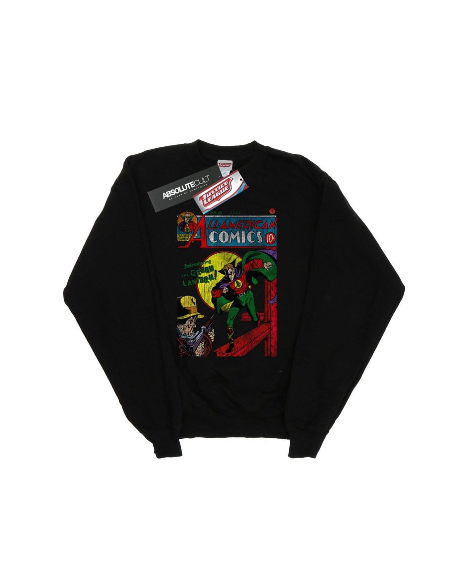 DC Comics Boys Justice League All American Comics Issue 16 Cover Sweatshirt - Black