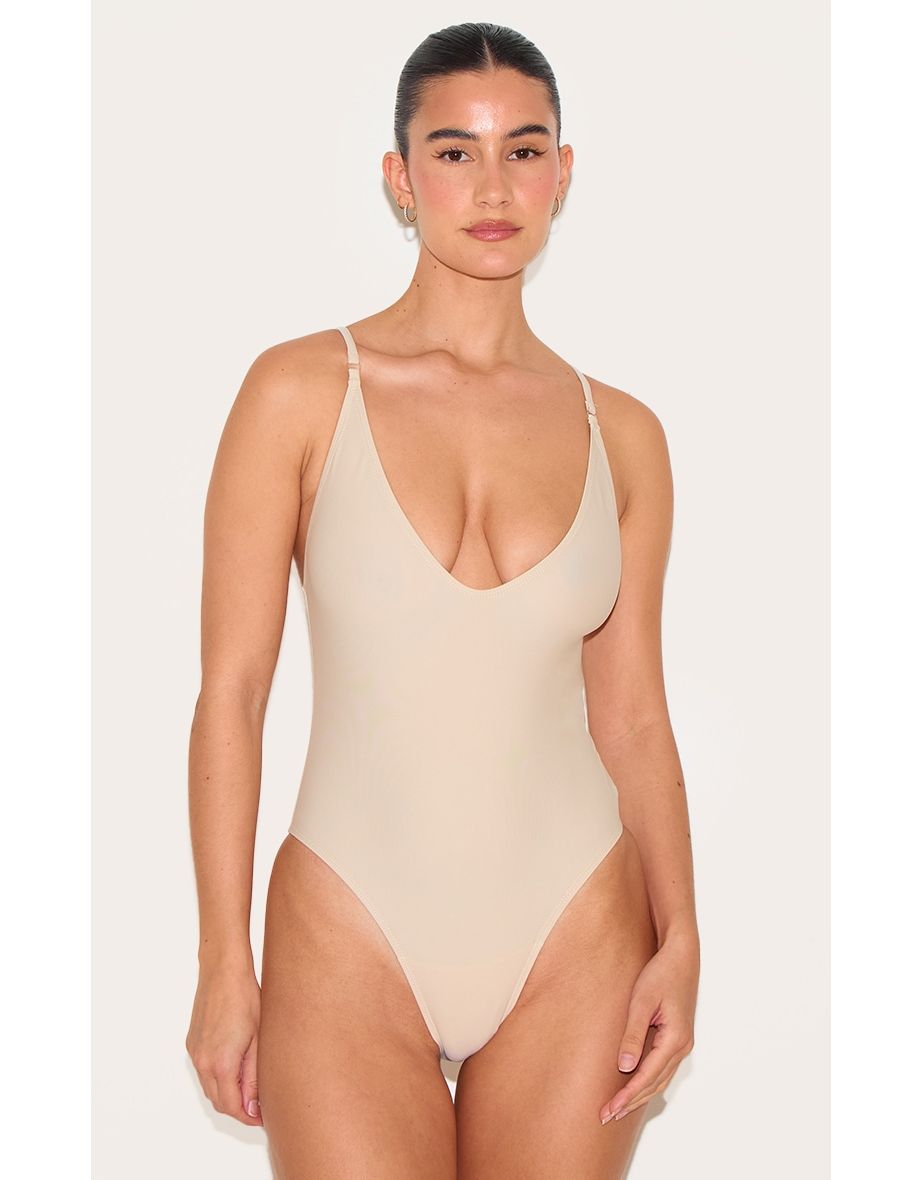 Stone Low Scoop Basic Swimsuit