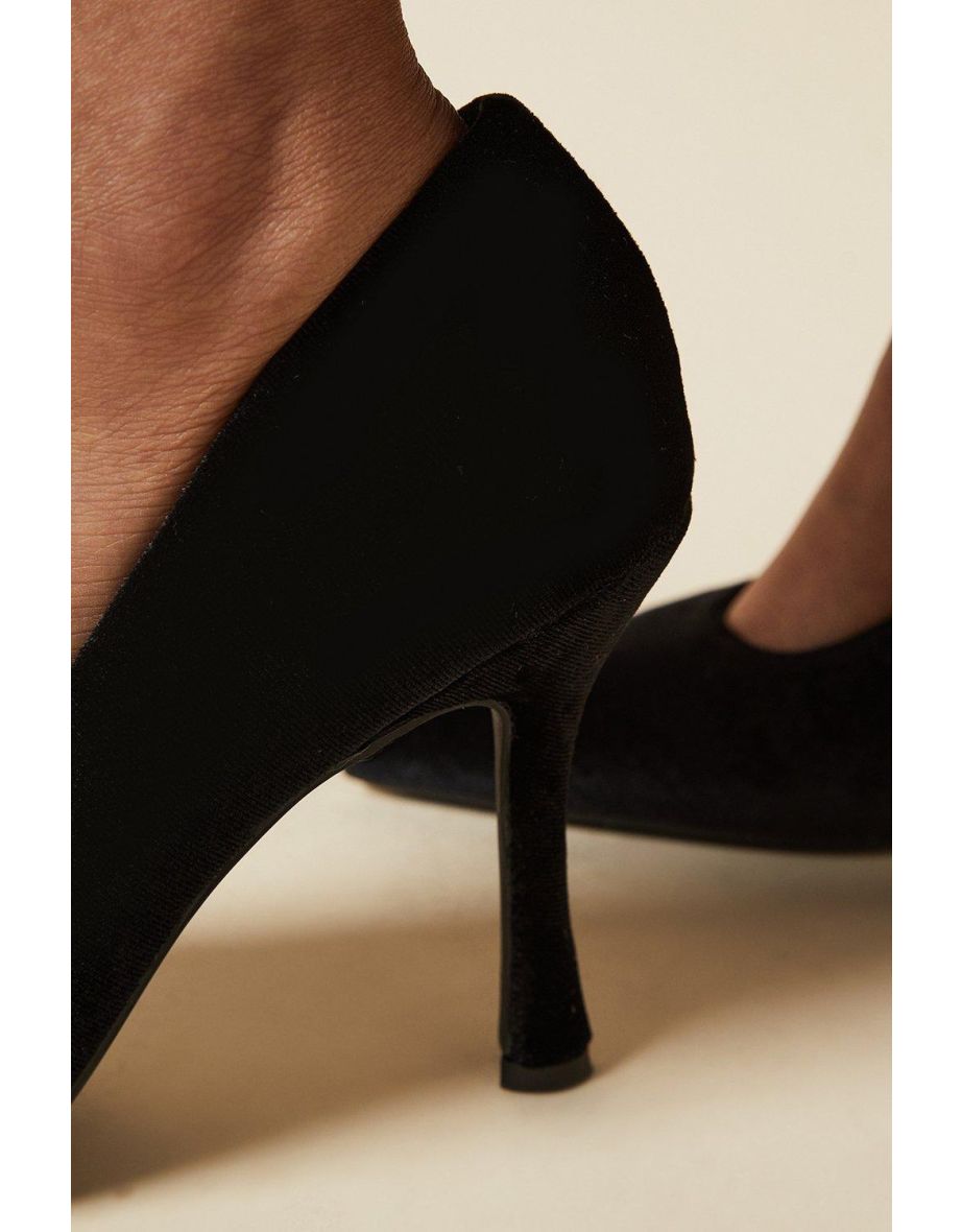 Danielle Velvet High Stiletto Heel Court Shoes - 3