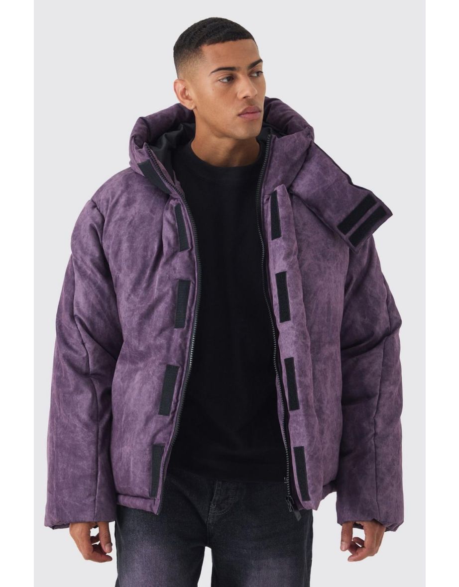 Purple padded coat online