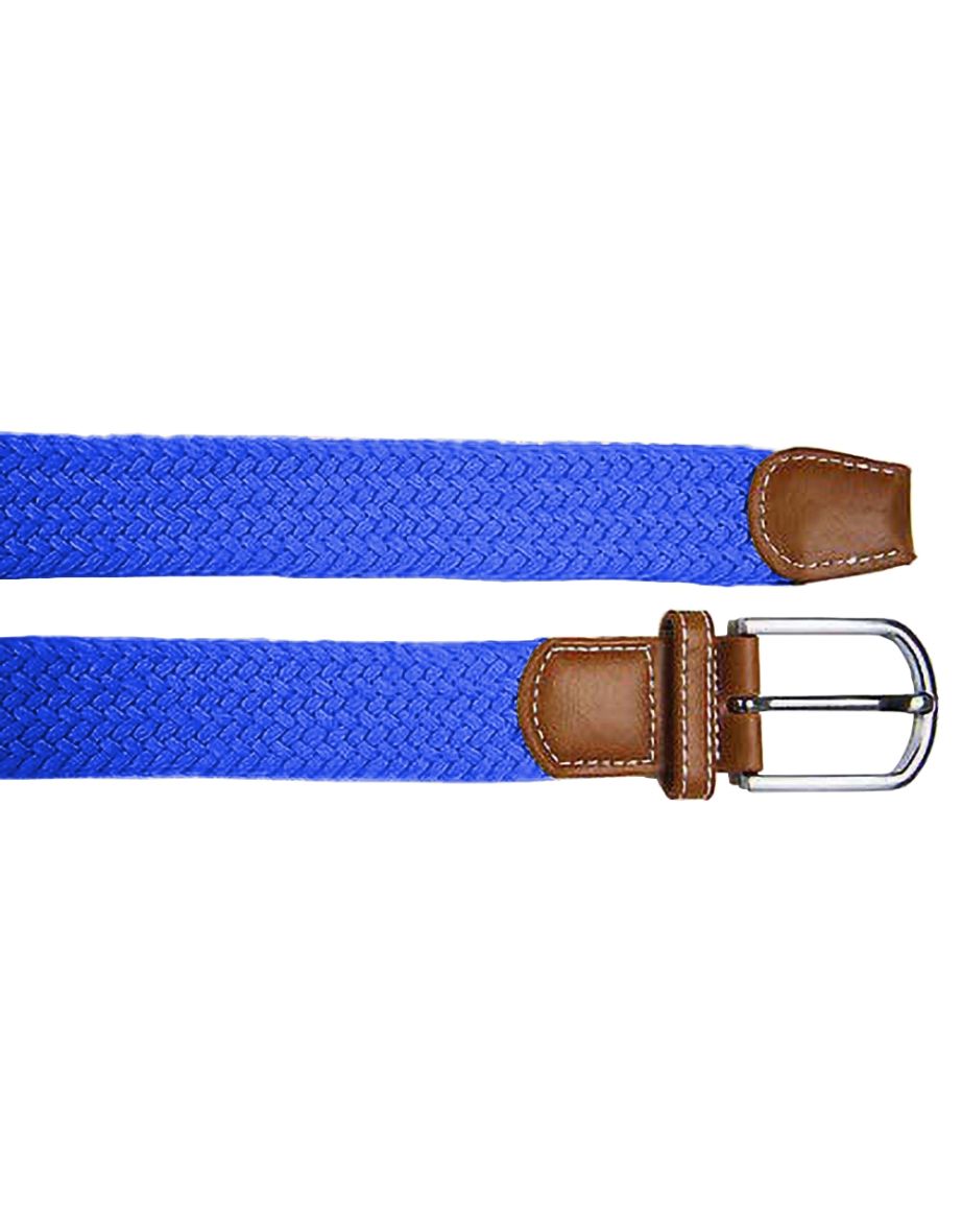 Asquith & Fox Mens Woven Braid Stretch Belt - Royal - 1