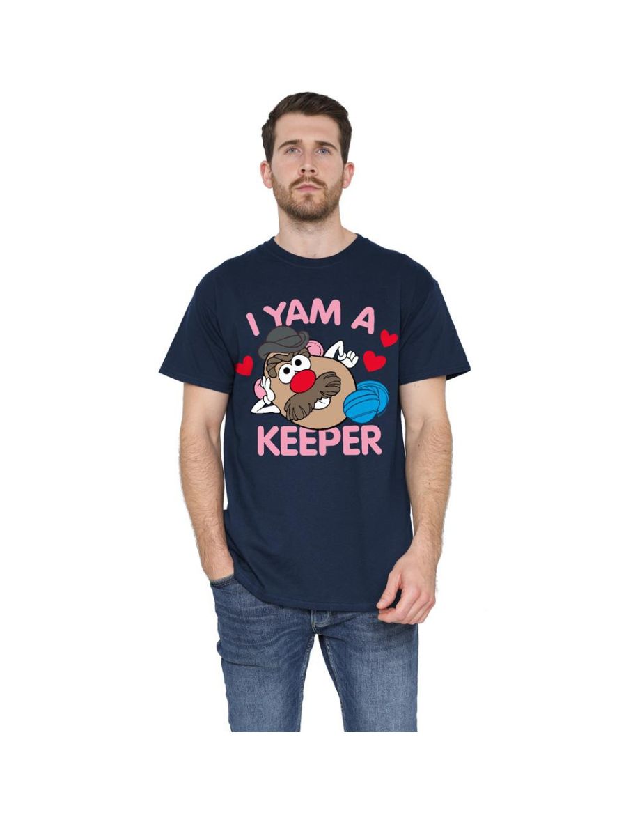 Mr Potato Head Mens I Yam A Keeper T-Shirt - Navy