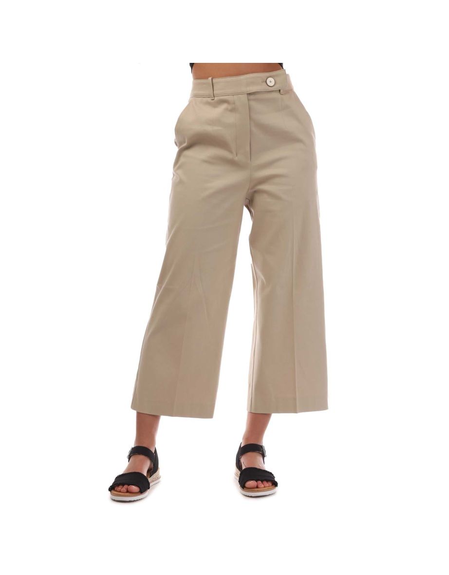 Women's Boss Tapima Trousers in Cream