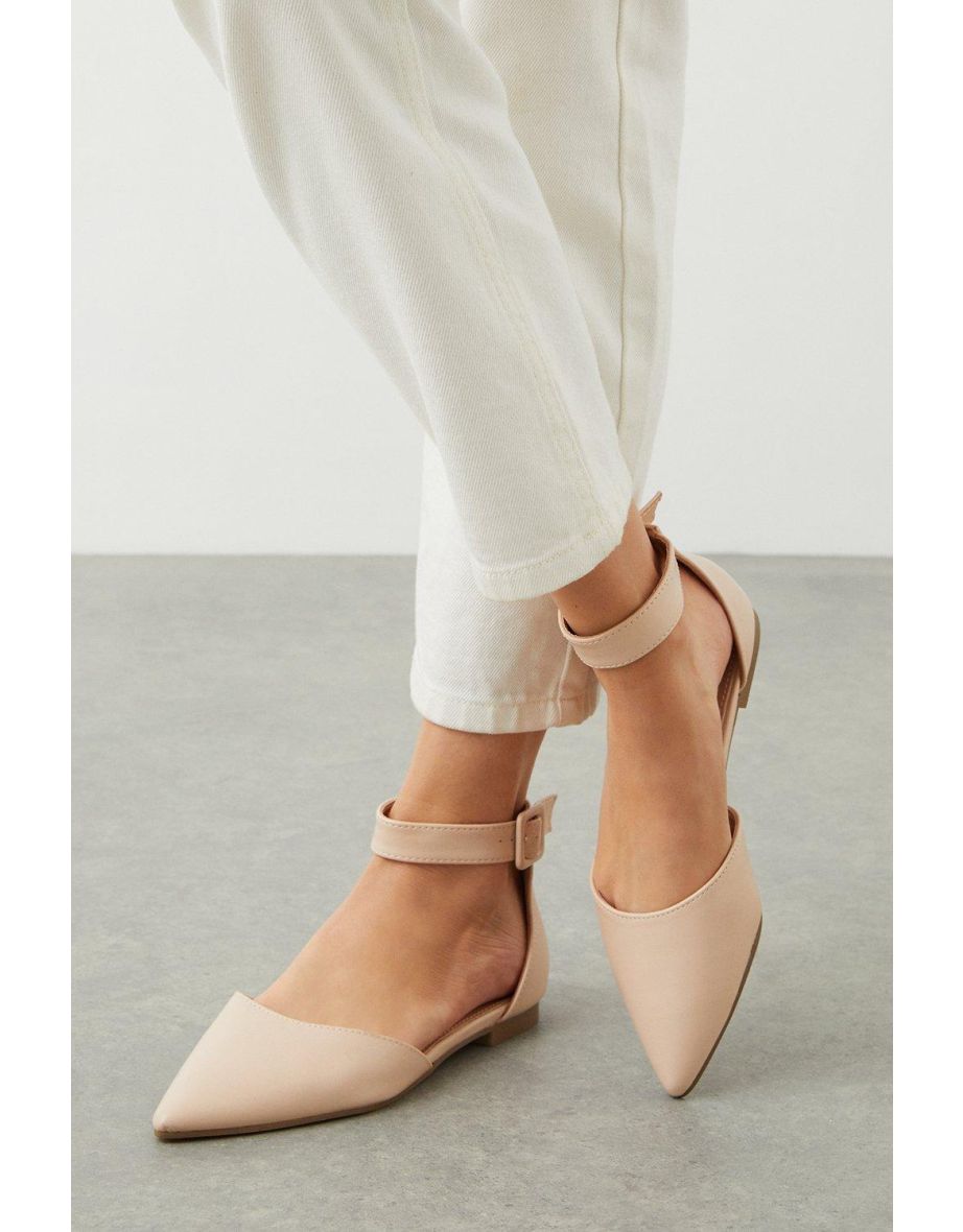 Two piece 2024 ballet flats