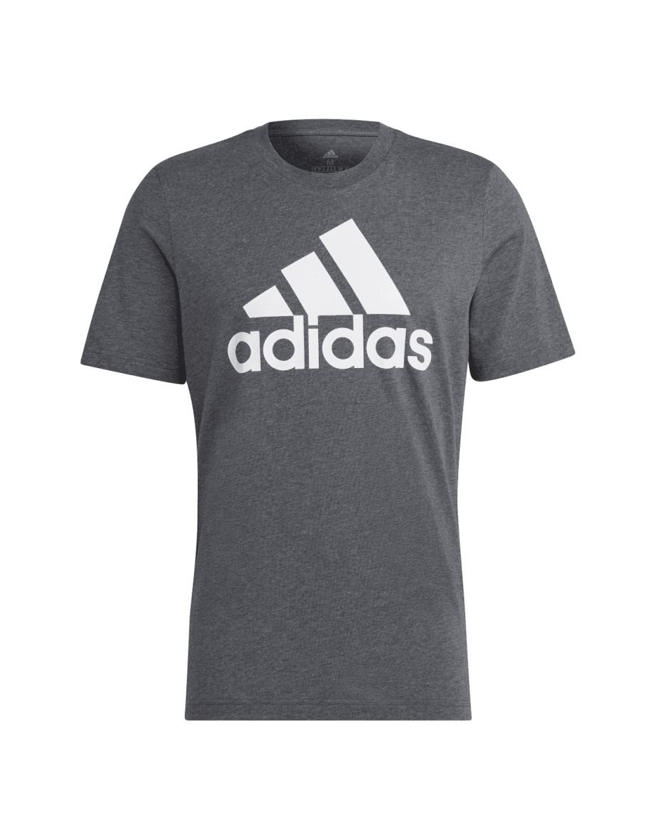 Men's adidas Essentials Big Logo T-Shirt in Grey