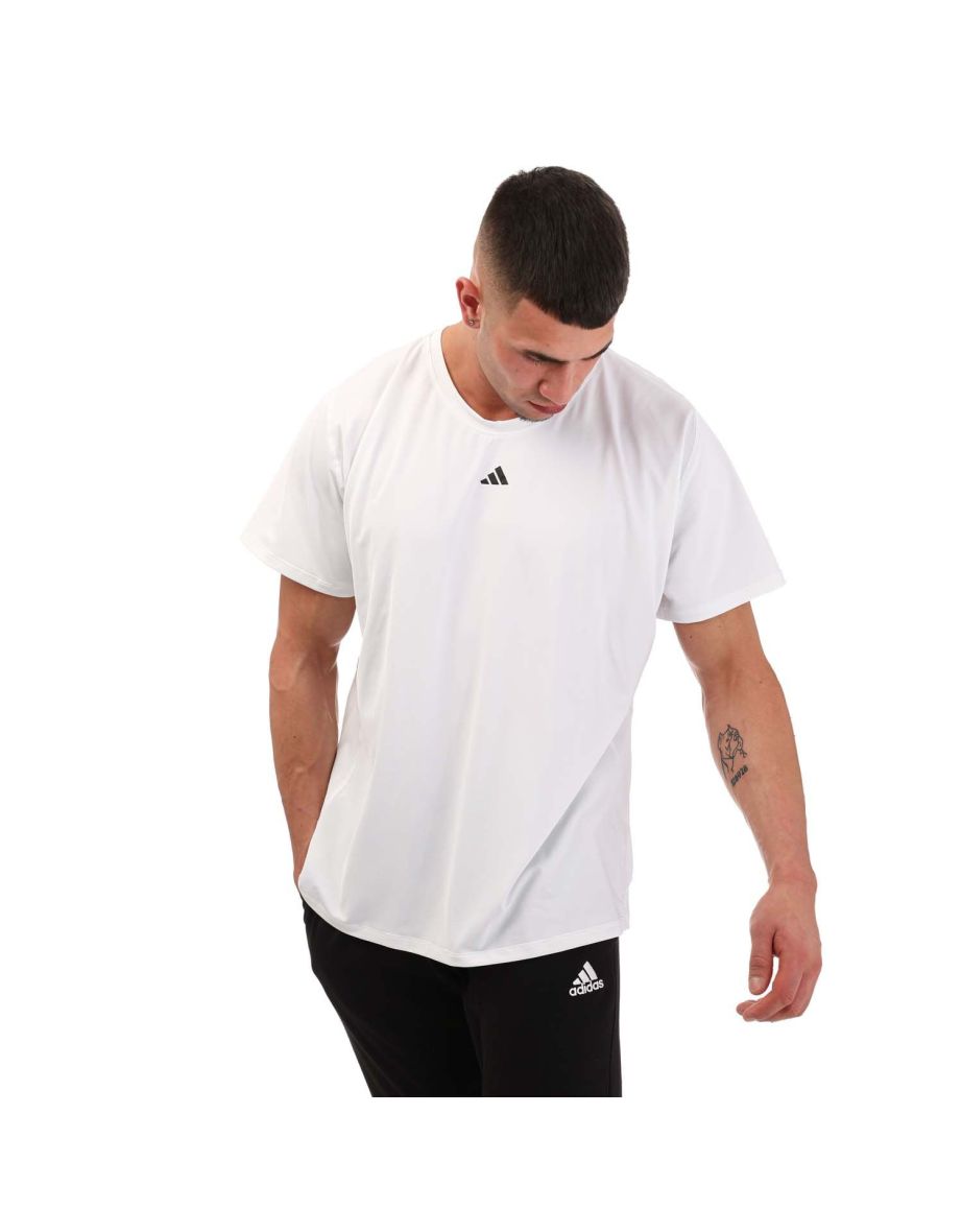 Shop Men s adidas Techfit Training T Shirt in White Online in Oman VogaCloset