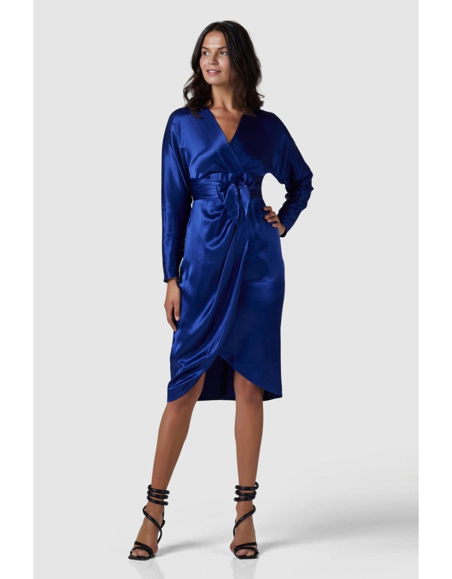 Closet London Navy Kimono Midi Dress - 3