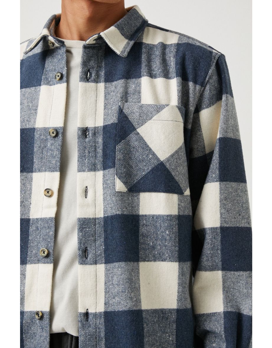 Men's Blue Plaid Jacket - 4