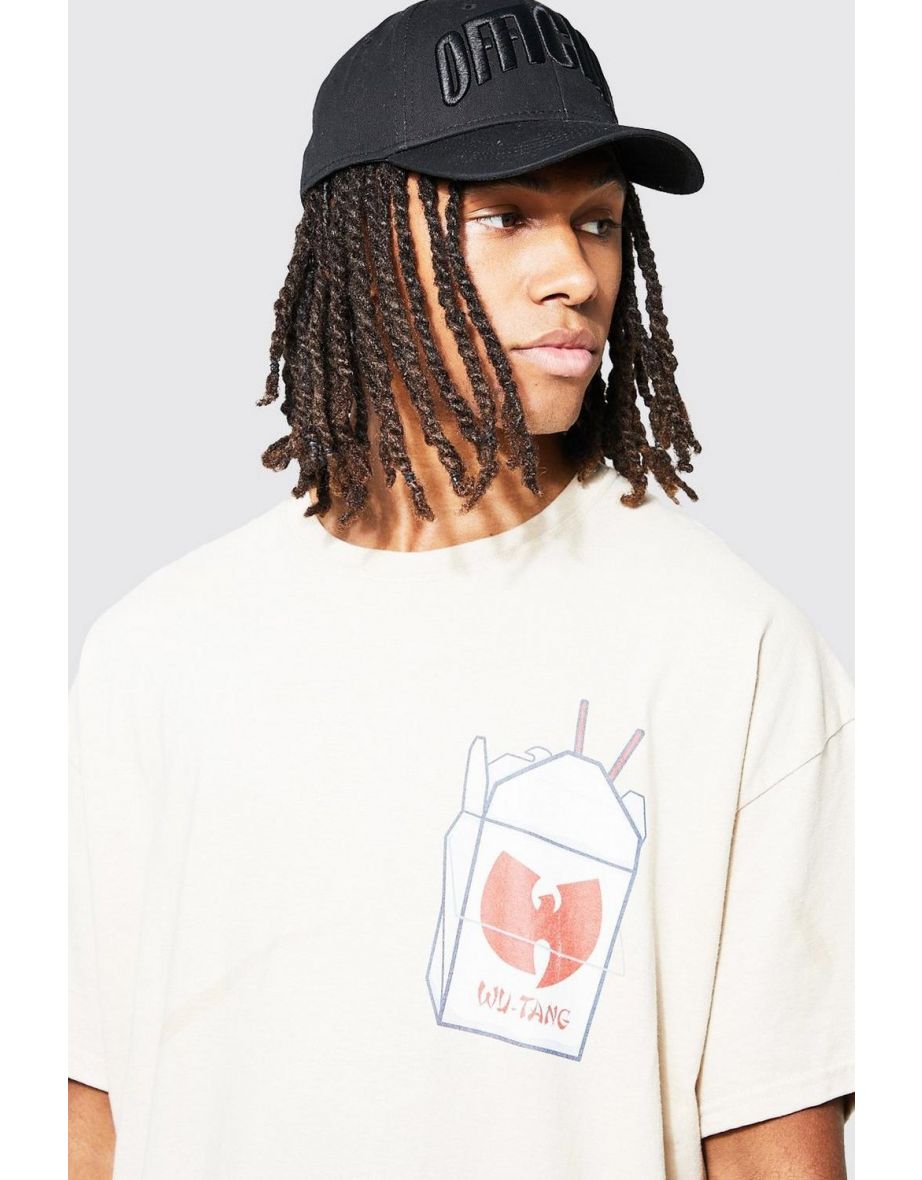 Oversized Wu-tang Ramen License T-shirt - sand - 2