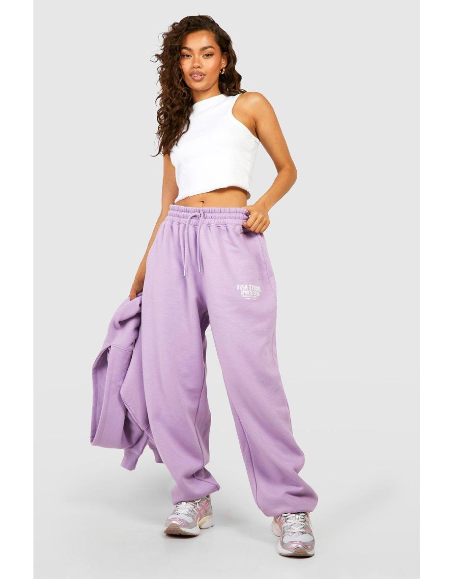 Shop Dsgn Studio Sports Club Oversized Jogger lilac Online in Qatar VogaCloset