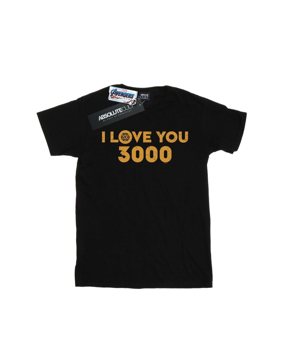 Marvel Boys Avengers Endgame I Love You 3000 Arc Reactor T-Shirt - Black - 1