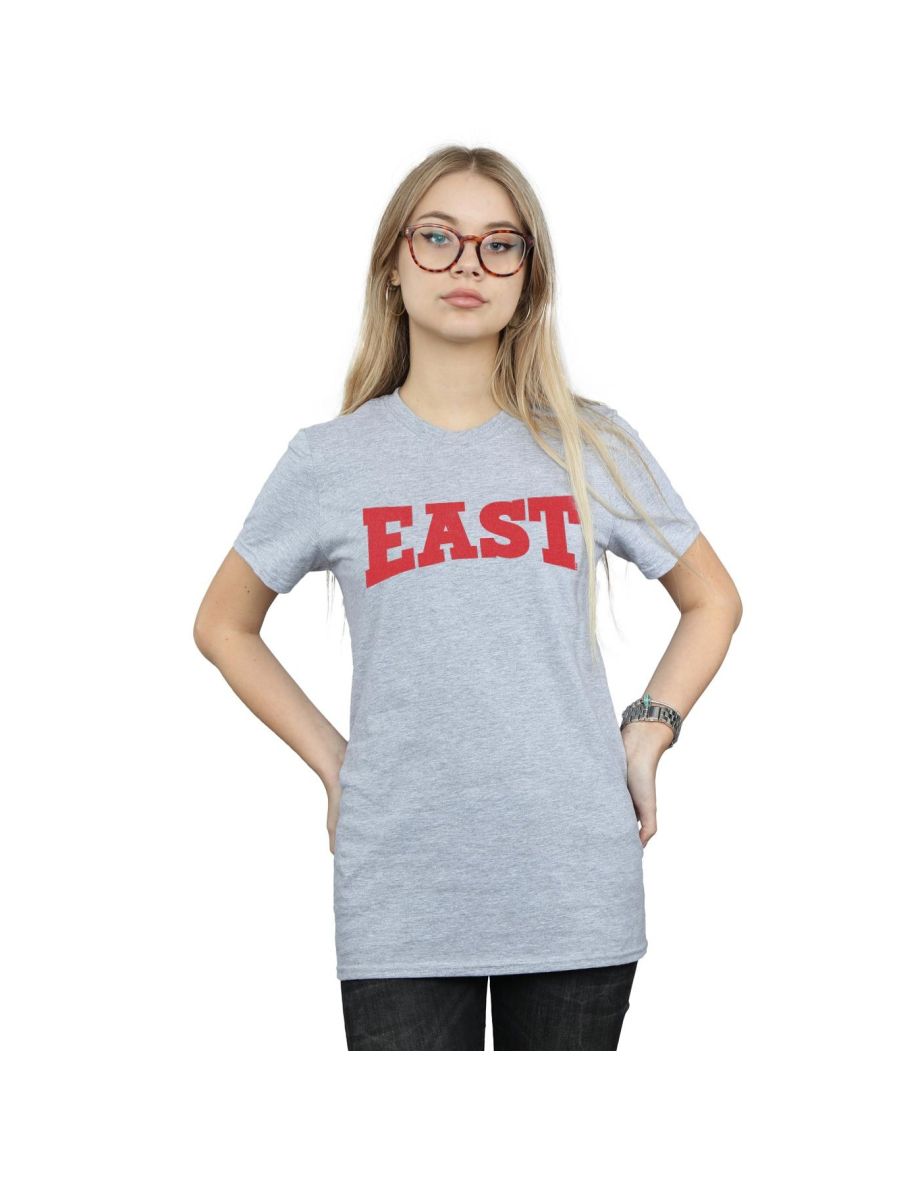 Disney Womens/Ladies High School Musical The Musical East High Cotton Boyfriend T-Shirt - Sports Grey