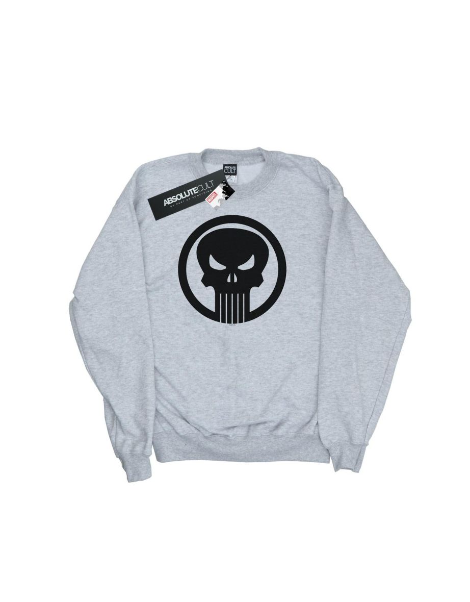 Marvel Boys The Punisher Skull Circle Sweatshirt - Sports Grey - 1
