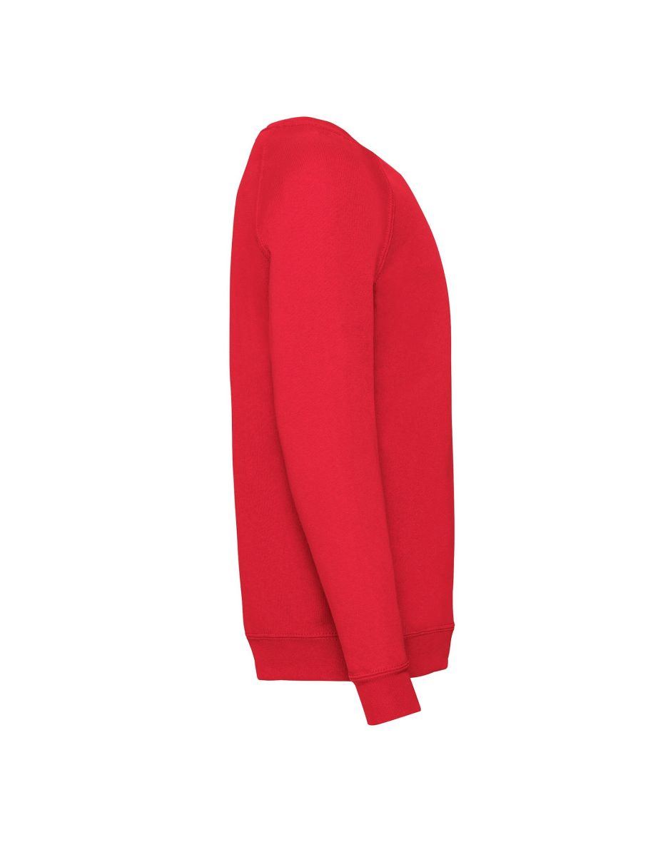 Fruit of the Loom Childrens/Kids Classic Raglan Sweatshirt - Red - 2