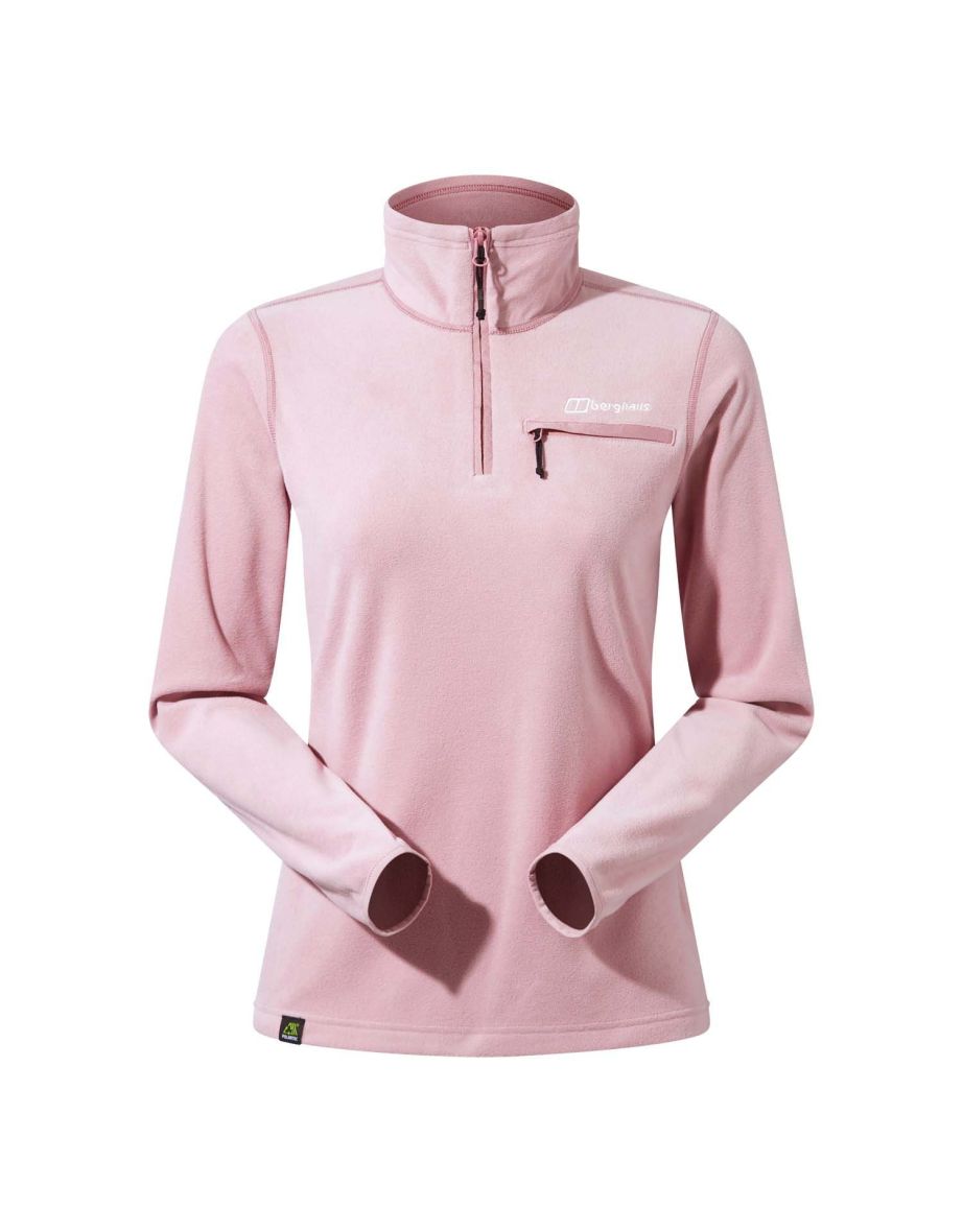 Women's Berghaus Prism 2.0 Half-Zip Micro Fleece in Pink